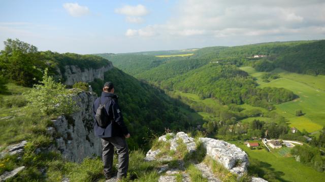 Randonnee Falaises Marcheurs Panorama