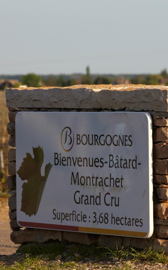 Bem-vindo ao sinal Batard Montrachet em Puligny Montrachet