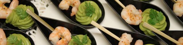 Catering Lepel Avocado Garnalen