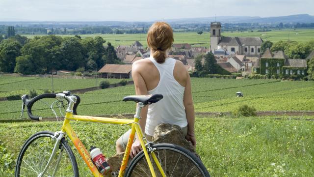 Velo Circuit Voie Des Vignes Pommard Woman Burgundy