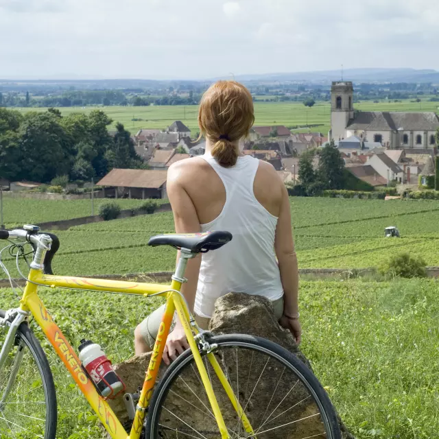 Velo Circuit Voie Des Vignes Pommard Woman Burgundy