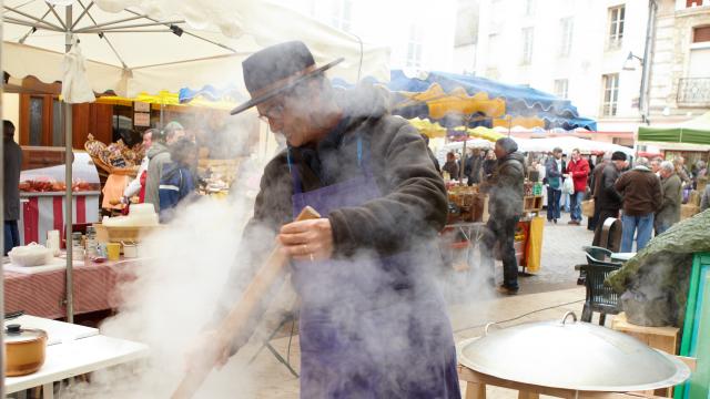 Stand au marché de Chagny