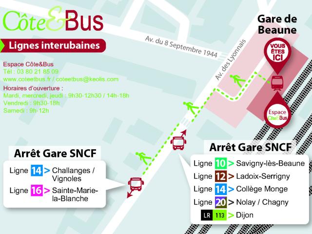 Buskaart Gare Sncf En