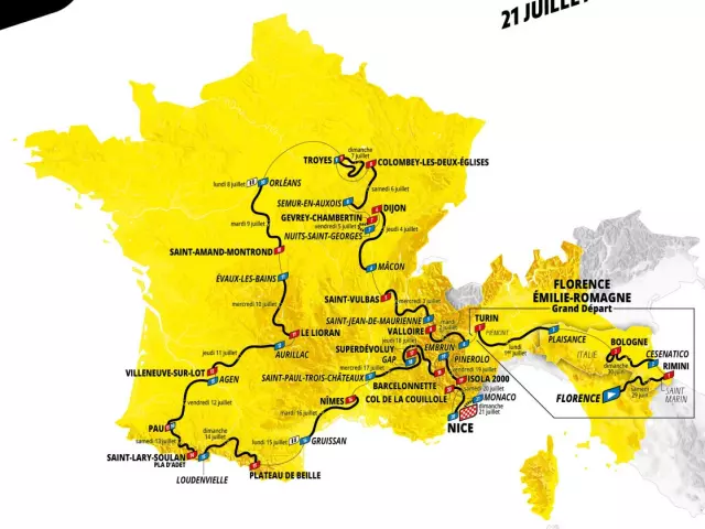 La Carte Du Tour De France 2024 Infographie Aso Pf