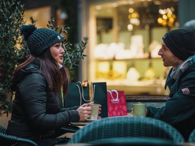 Hot Chocolate Winter Shopping